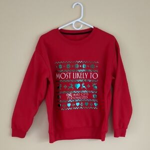 Medium Shein Red And Green Ugly Christmas Sweater
